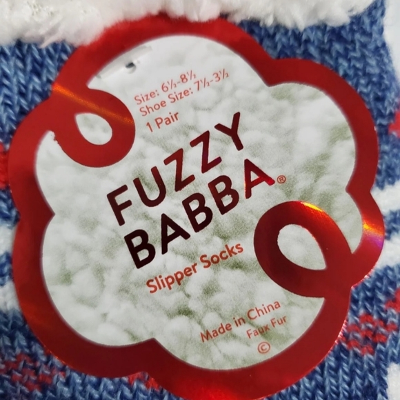 Fuzzy Babba Reindeer Slipper Socks - Picture 2 of 5
